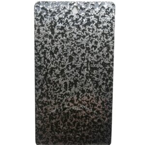 Hammered Texture Powder Coating - Silver Black